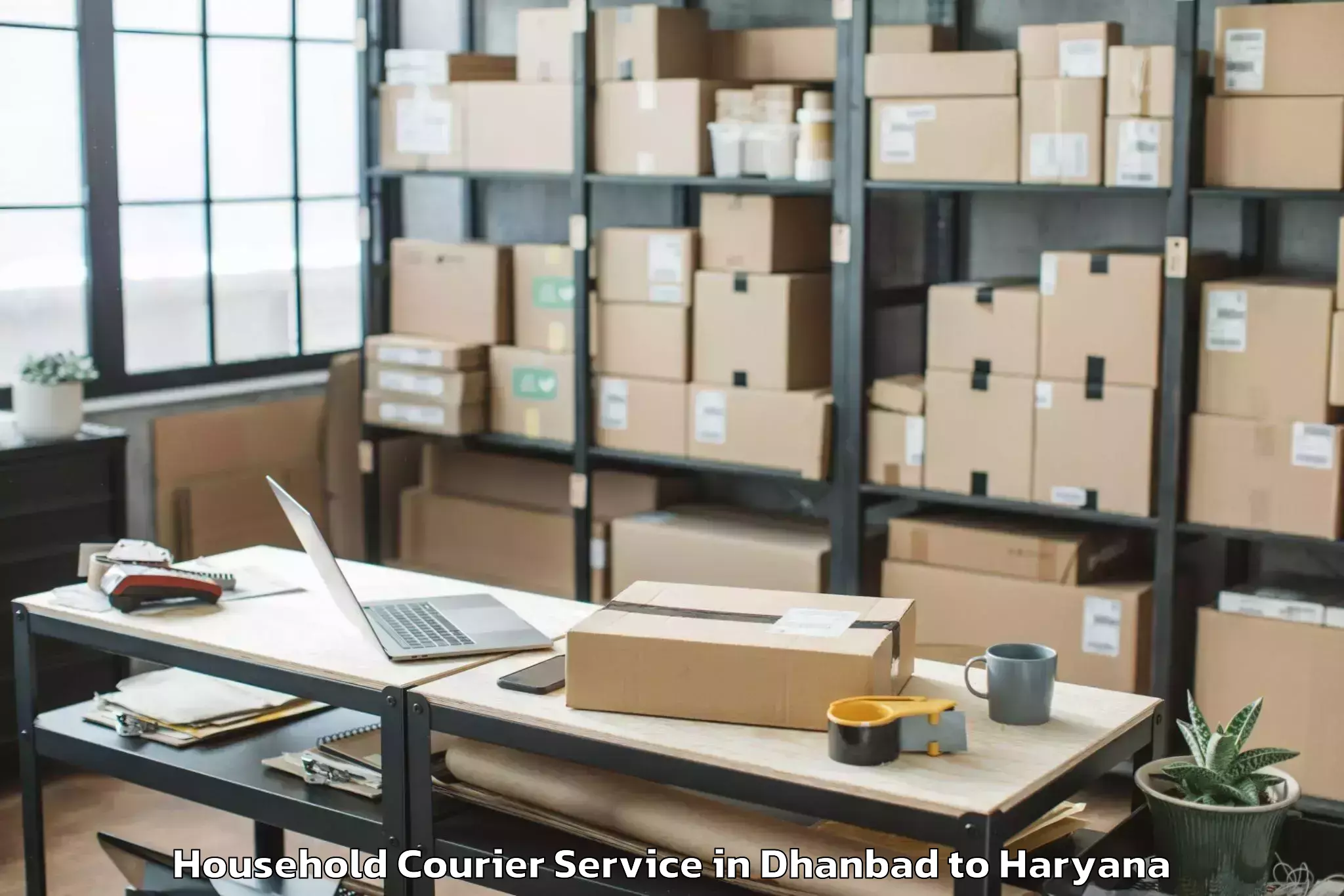 Easy Dhanbad to Fatehabad Household Courier Booking